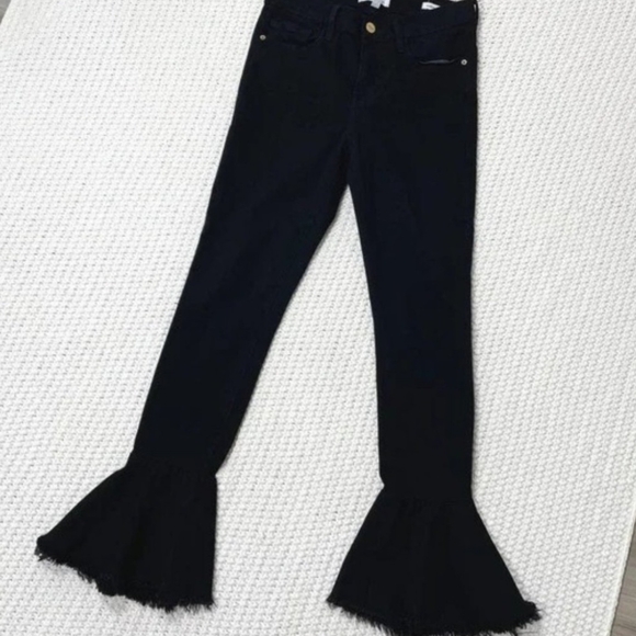 Frame Denim Black Flared Midrise Le Skinny Jeans - TODAY ONLY - Picture 6 of 6